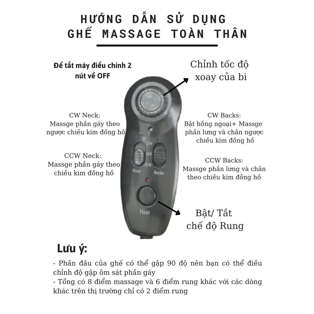 Ghế Massage Hồng Ngoại Trị Liệu Toàn Thân