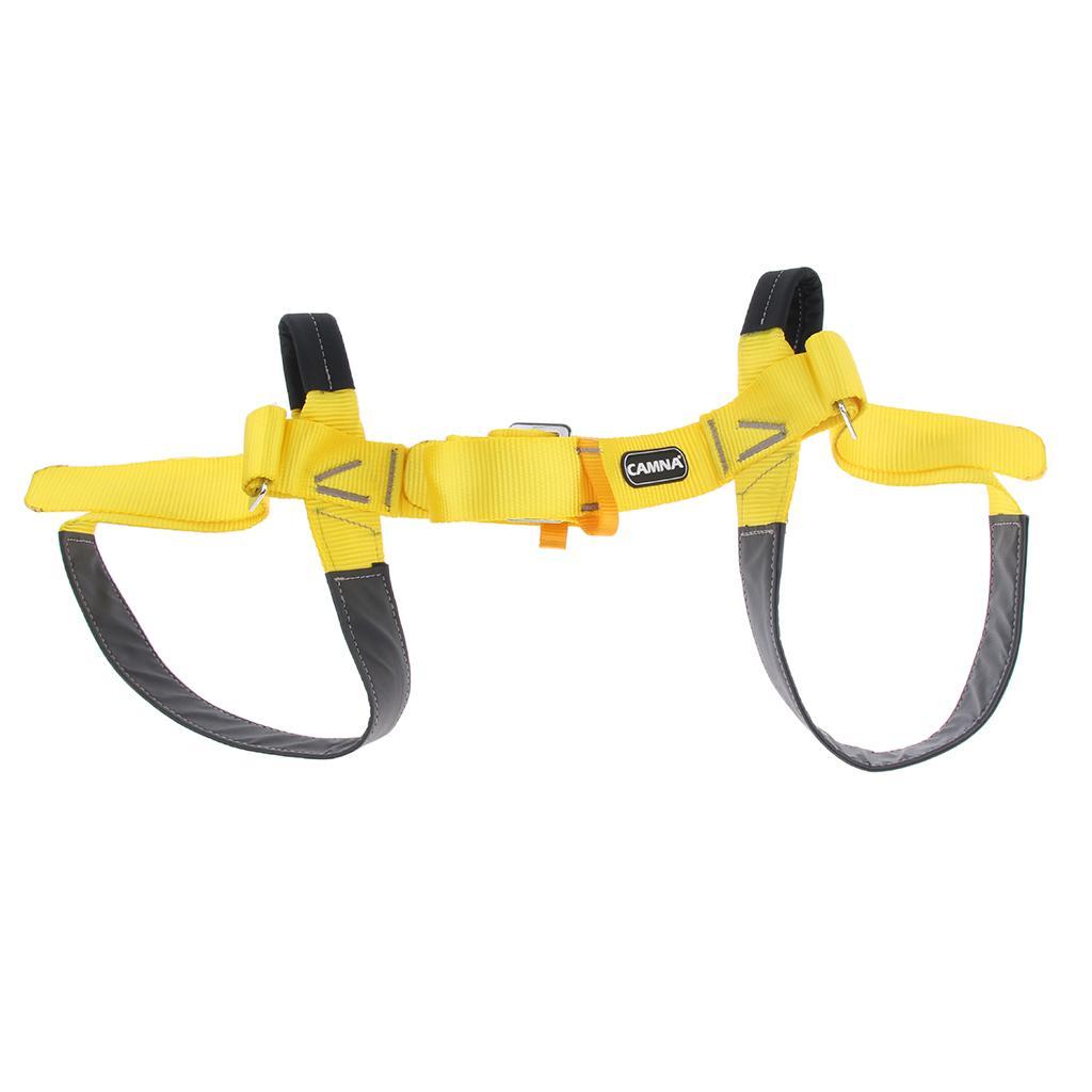 Outdoor Rock Climbing Caving Safety Harness Half Body Waist Leg Protect Belt