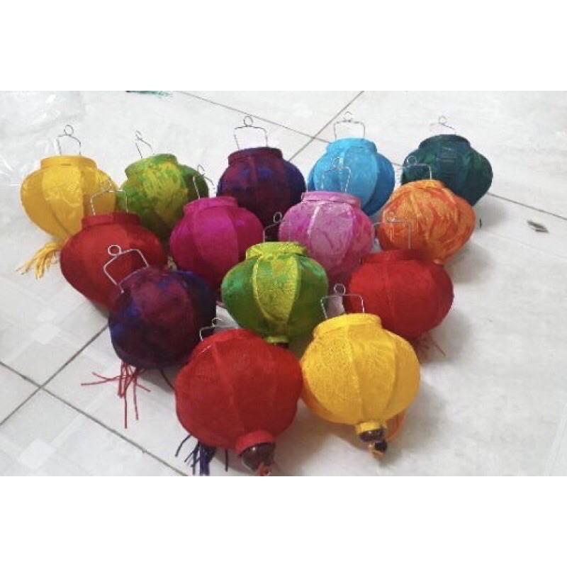 Đèn lồng nhí vải lụa tơ tằm