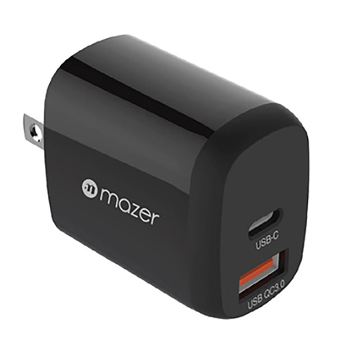 Củ sạc Mazer SuperMINI 20W US Foldable Wall Charger tích hợp 2 cổng USB-C &amp; USB-A - Hàng chính hãng