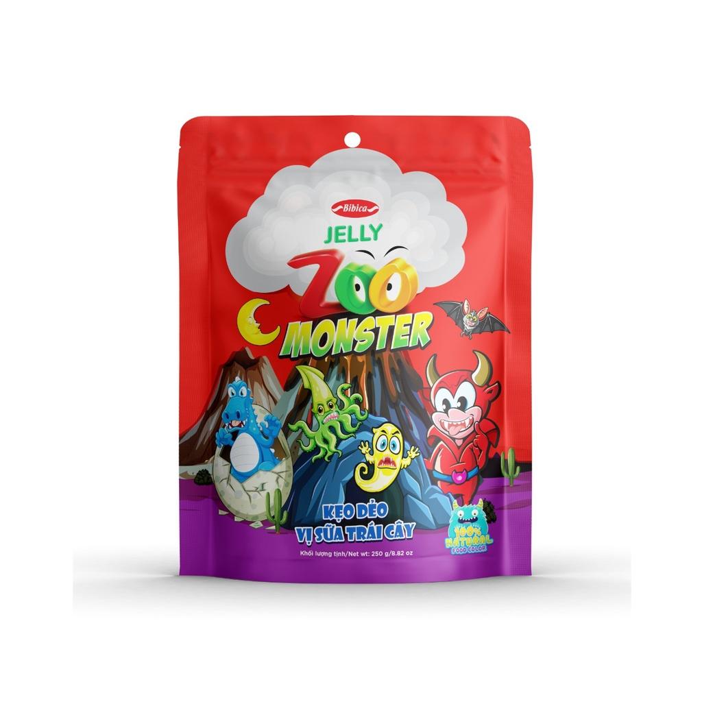 Kẹo dẻo Zoo Monster 96g Bibica- vương quốc kẹo dẻo đầy màu sắc