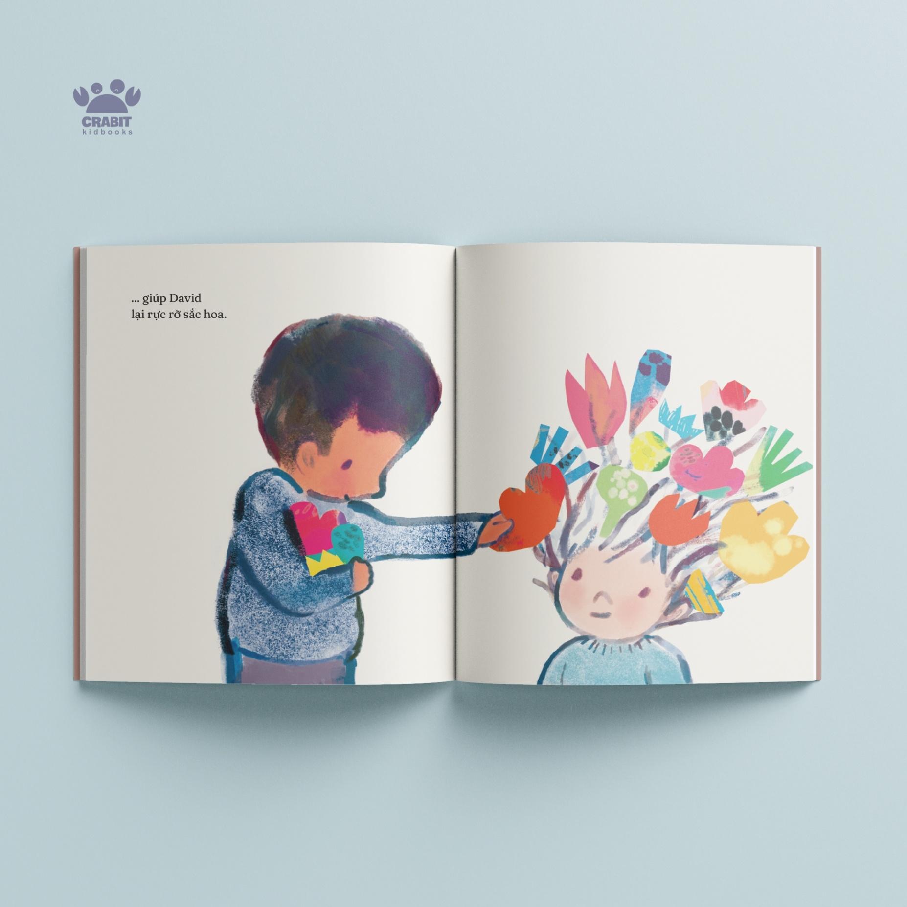 Sách - Sách Chạm Chữ - Cậu Bé Có Mái Tóc Nở Hoa - Bìa Cứng