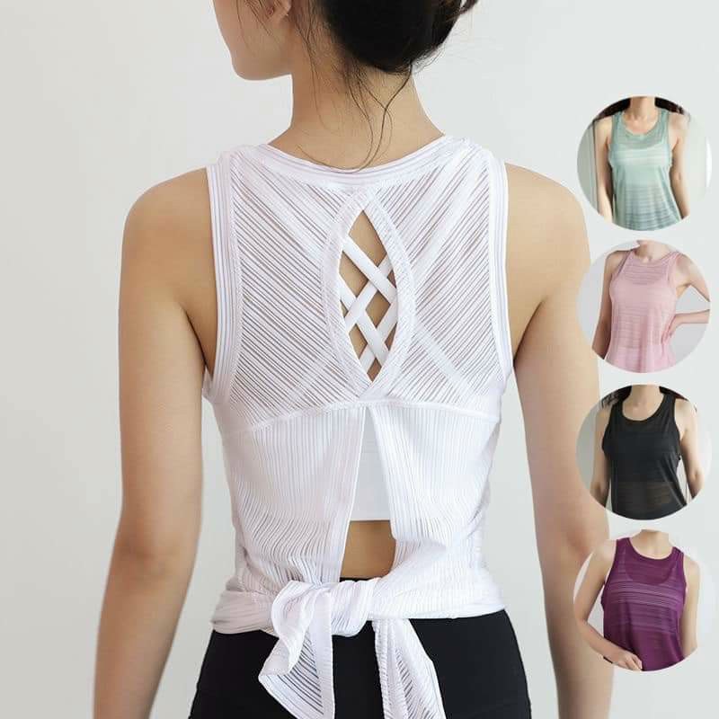 Áo Lưới Tanktop Thời Trang Nữ Tập Gym, Yoga, Aerobic, Zumba, Thể Thao