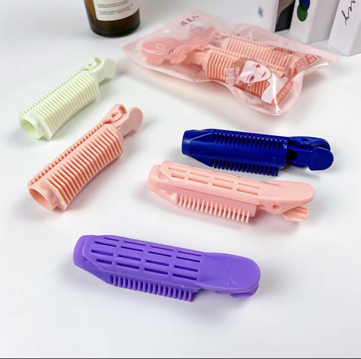 Sét 2 Kẹp Uốn Phồng Chân Tóc Hàn Quốc, Lô Uốn Tóc ,Kẹp Uốn tóc