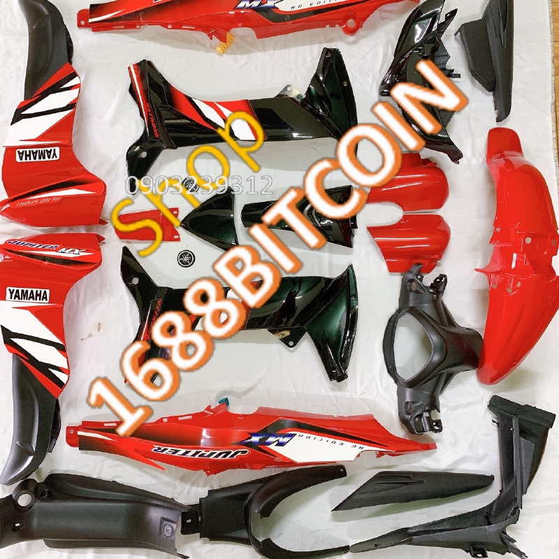 Bộ dàn áo nhựa dành lắp xe JUPITER MX -JUPITER Gravita màu Đỏ Đen nhựa nguyên sinh ABS cao cấp