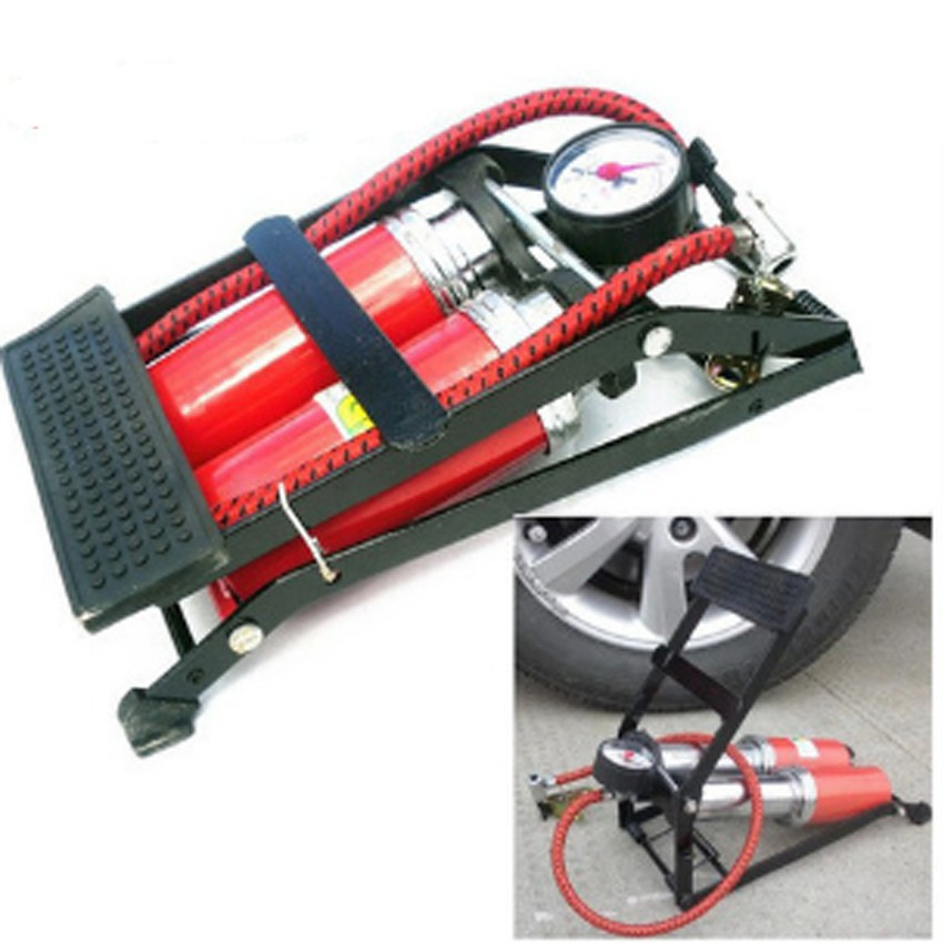 Bơm Hơi Đạp Chân Ô tô Xe Máy Xe Đạp Loại 2 Pitton Chuyên Dụng