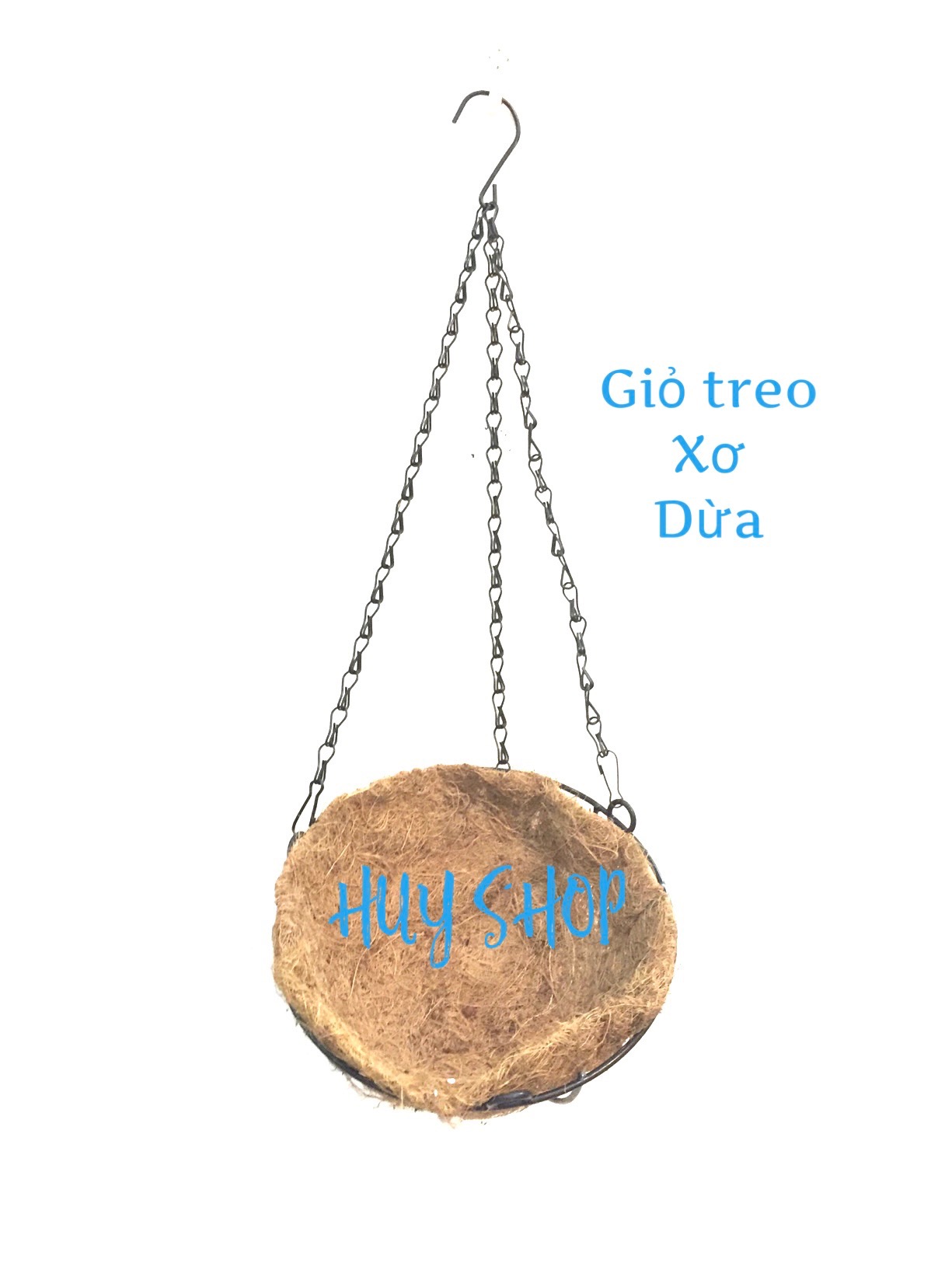 GIỎ TREO TƯỜNG XƠ DỪA - GIỎ KHÔNG TRANG TRÍ