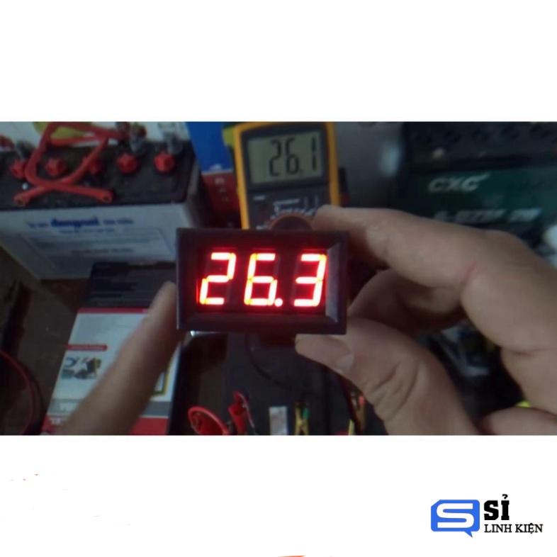 Đồng Hồ Led Báo vôn DC, Đo Điện Áp Một Chiều 0.56 inch