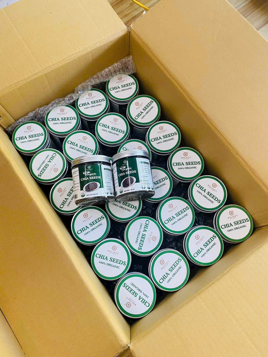Hạt Chia Hữu Cơ - Organic Chia Seeds/ Thương hiệu Holinut