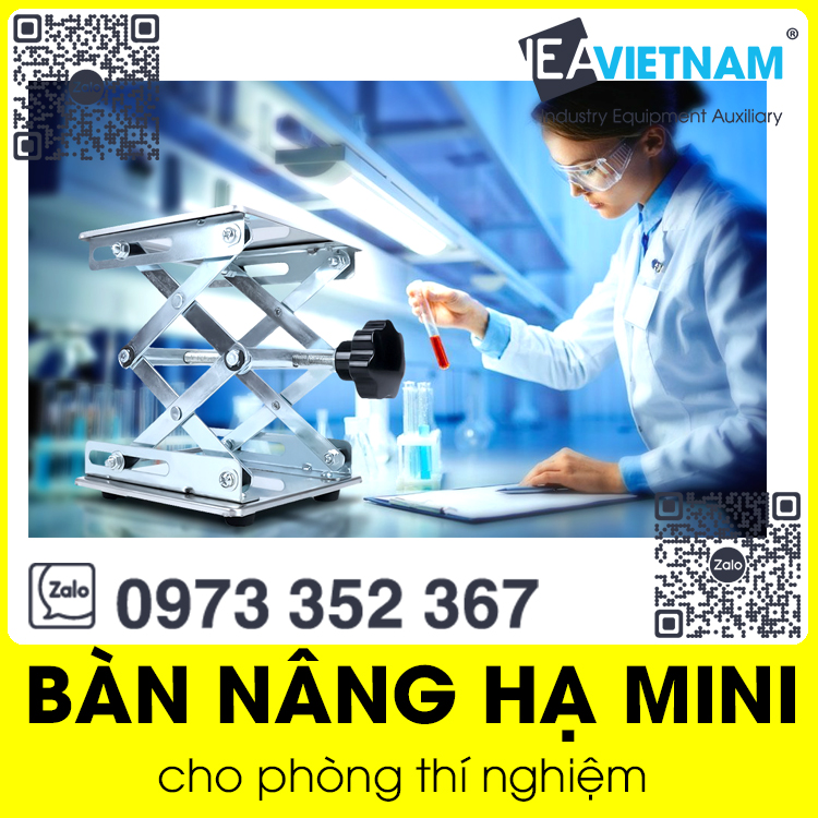 Bàn nâng chiều cao cho phòng thí nghiệm / Bàn nâng hạ mini