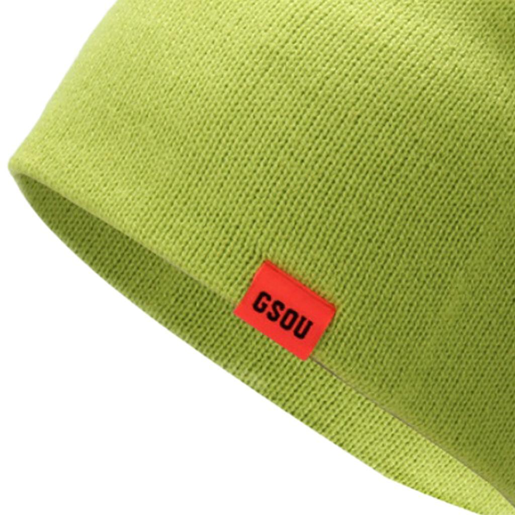Unisex Winter Beanie Knit Hat Thick Warm Caps Solid Color Beanie Hat