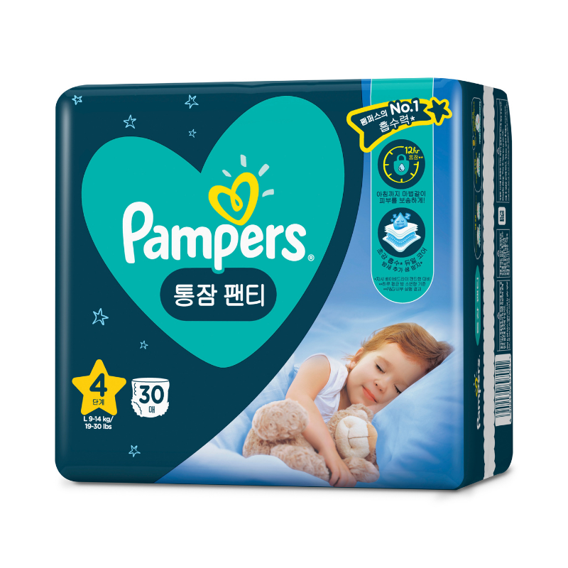 Tã quần Pampers ngủ ngon size L 30 miếng (từ 9 - 14 kg)