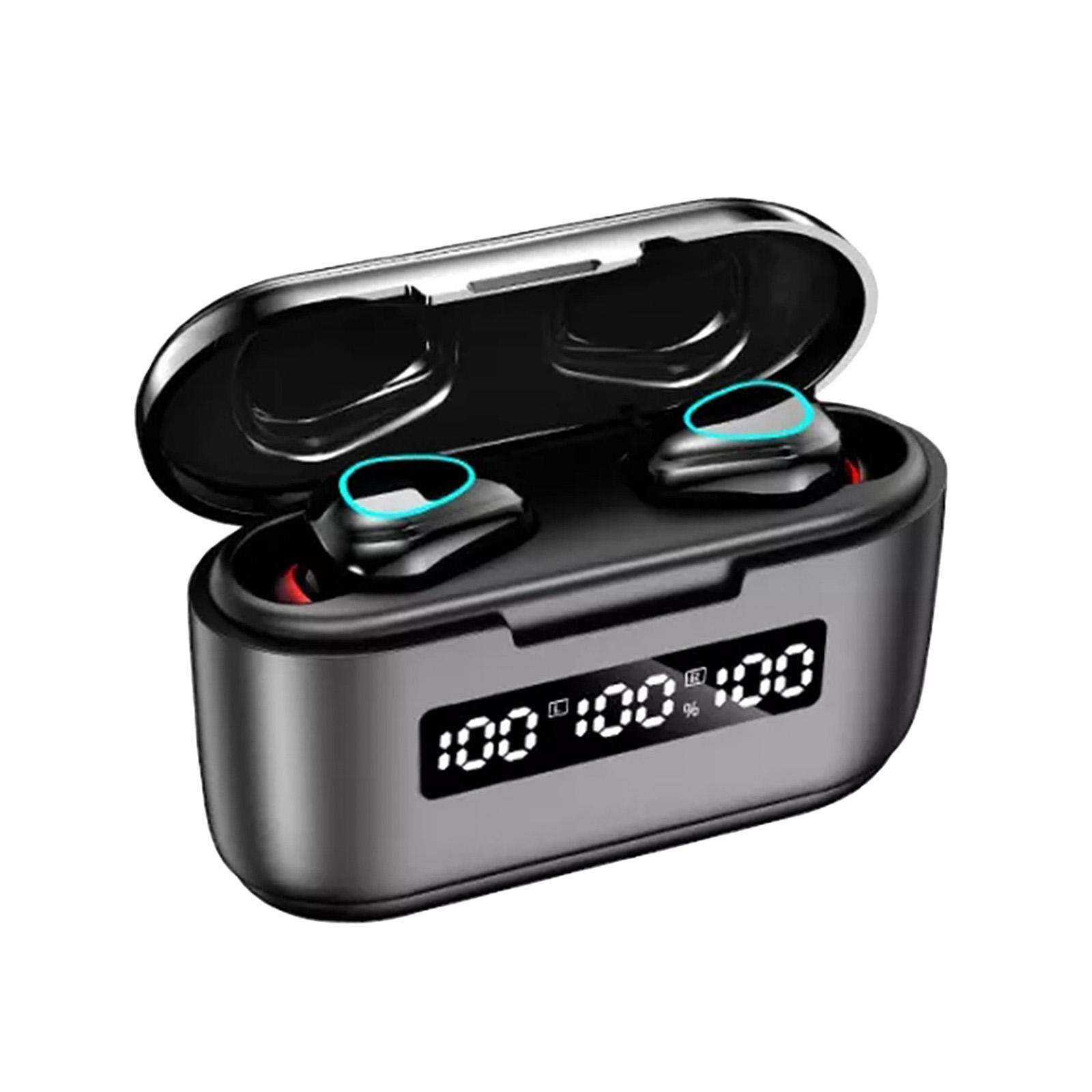 Waterproof Wireless  Built in Mic Headset for Sport for Workout Black