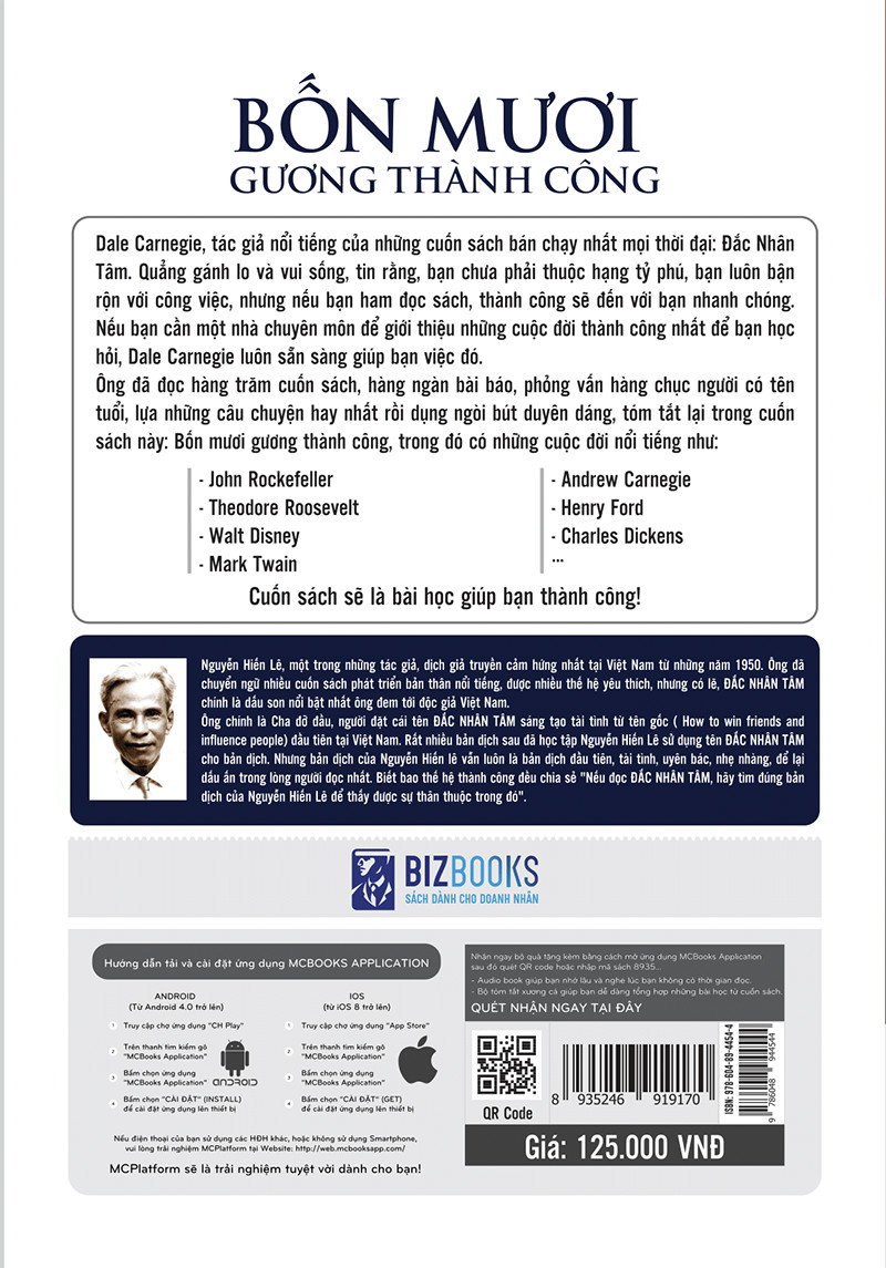 Bốn Mươi Gương Thành Công tặng kèm bookmark