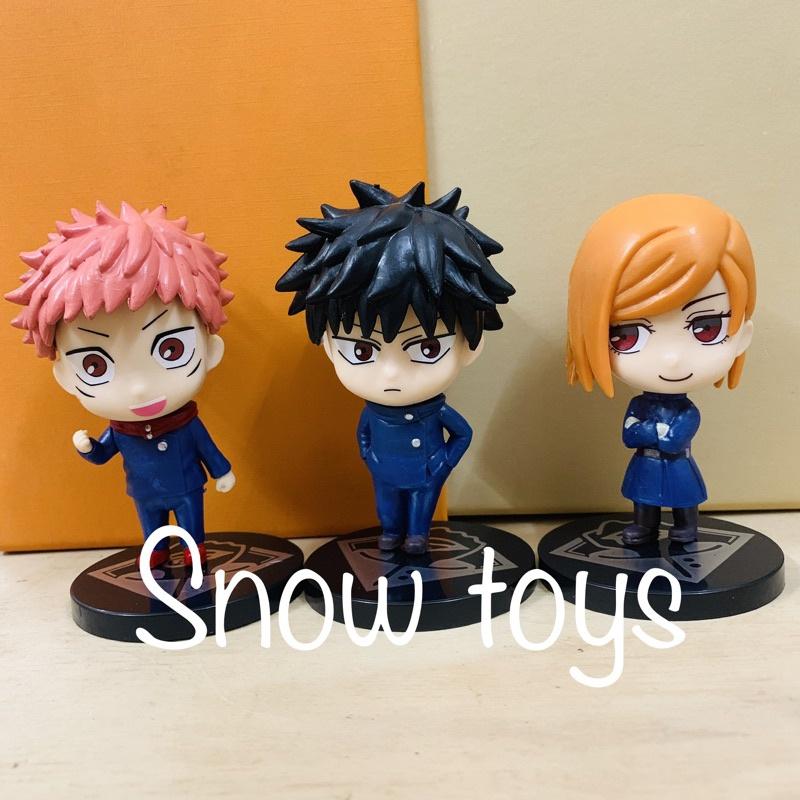 Mô hình Jujutsu Kaisen - Chú thuật hồi chiến -6 nhân vật Itadori Fushiguro Kugisaki Satoru Gojo - Cao 10cm