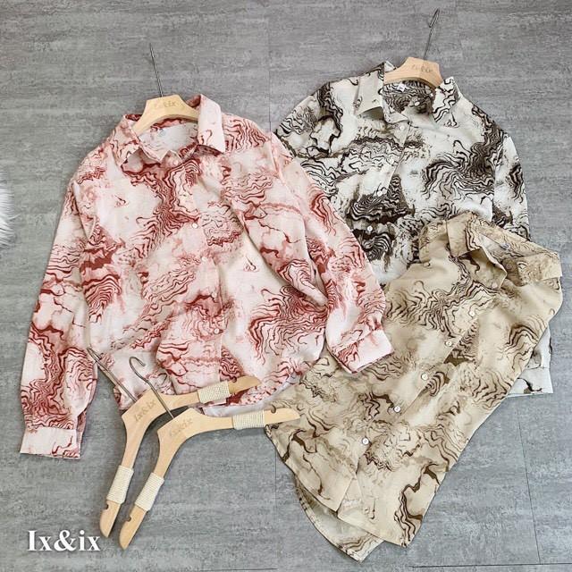 Áo sơ mi loang cho nữ