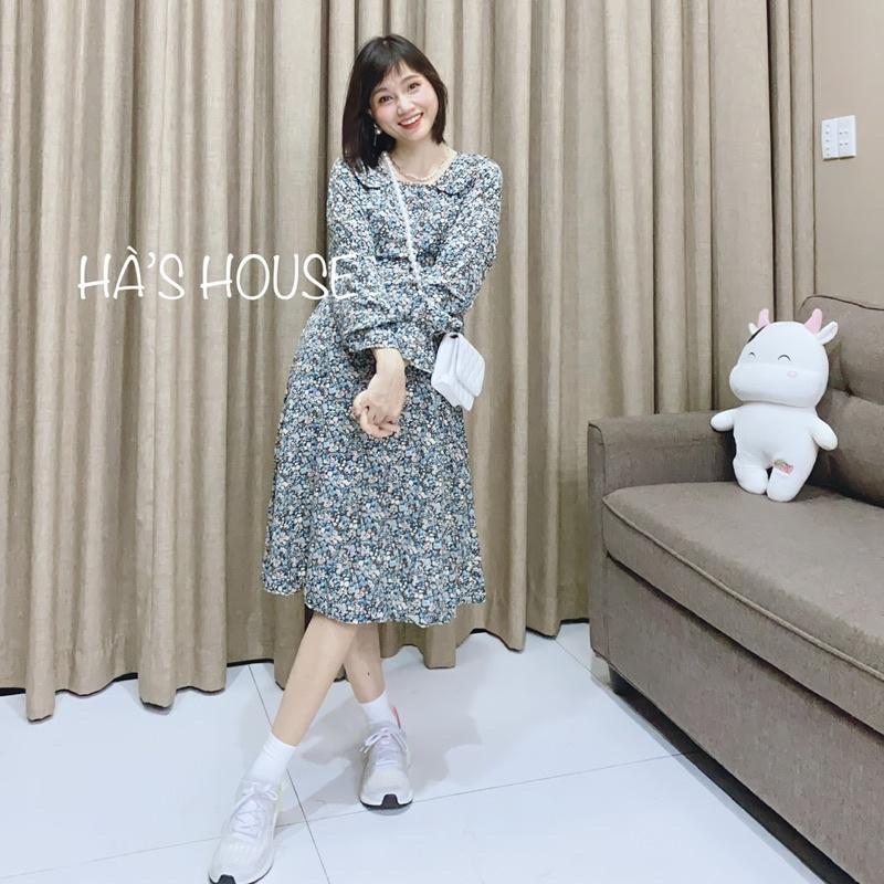 Đầm hoa vintage nhẹ nhàng dễ thương