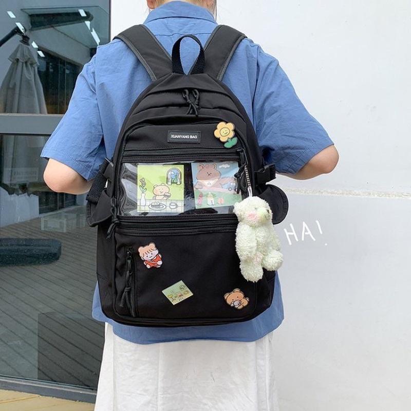 Balo Đi Học Uzllang Ngăn Trong Chưng Đồ