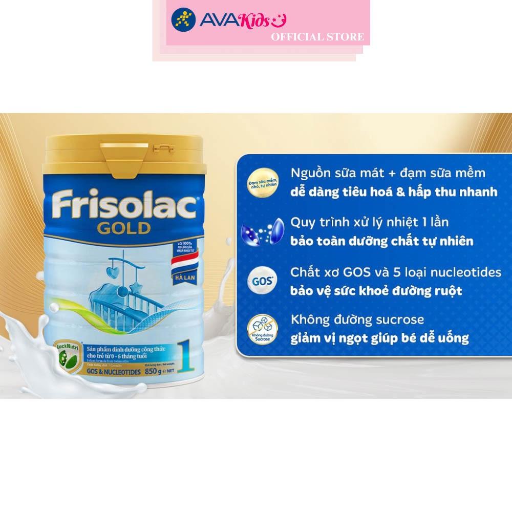 Sữa bột Friso Gold số 1 hương vani 850g (0 - 6 tháng) - Hàng chính hãng