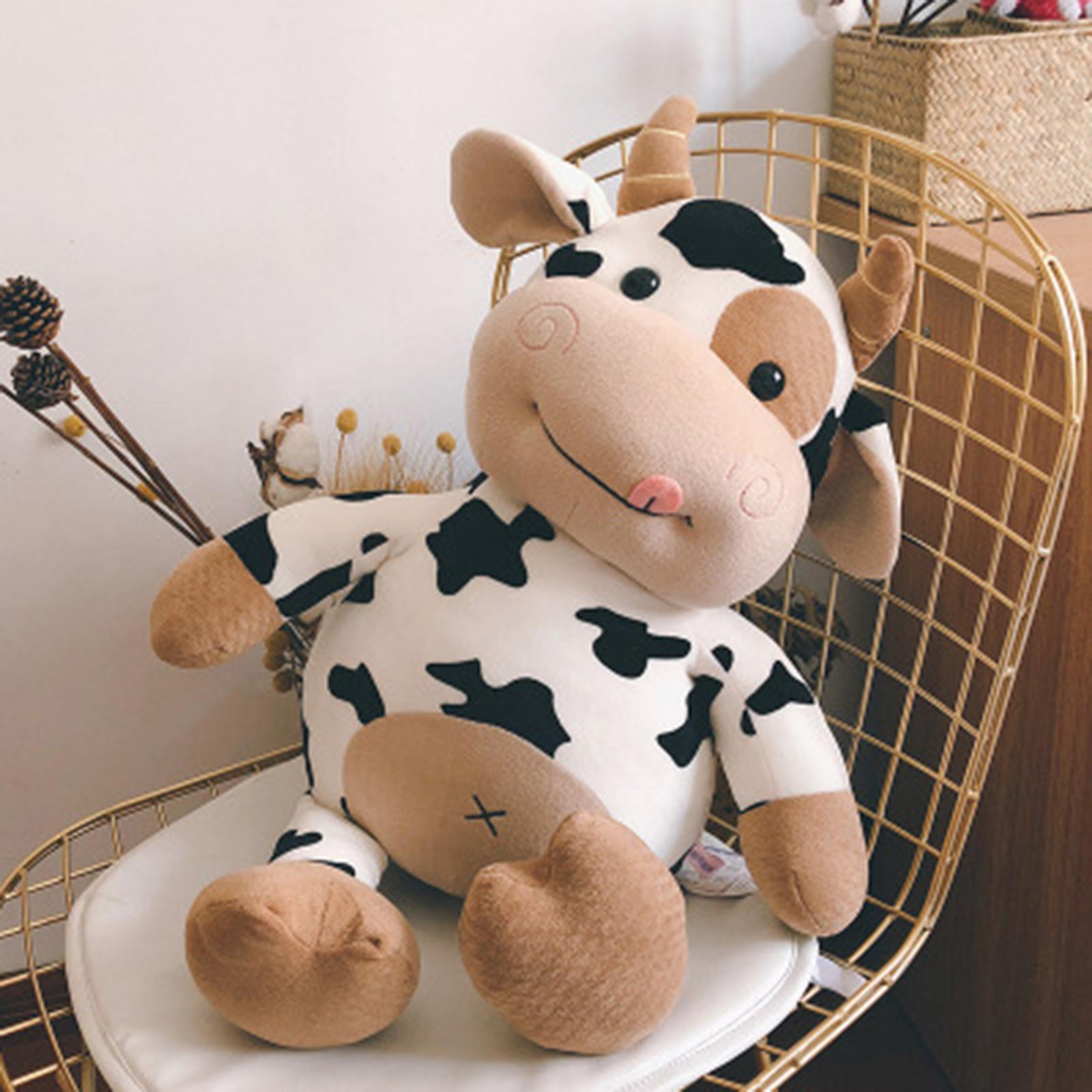 Plush Cow Toy Lovely Lifelike Soft for Home Decoration Birthday Gifts Girls