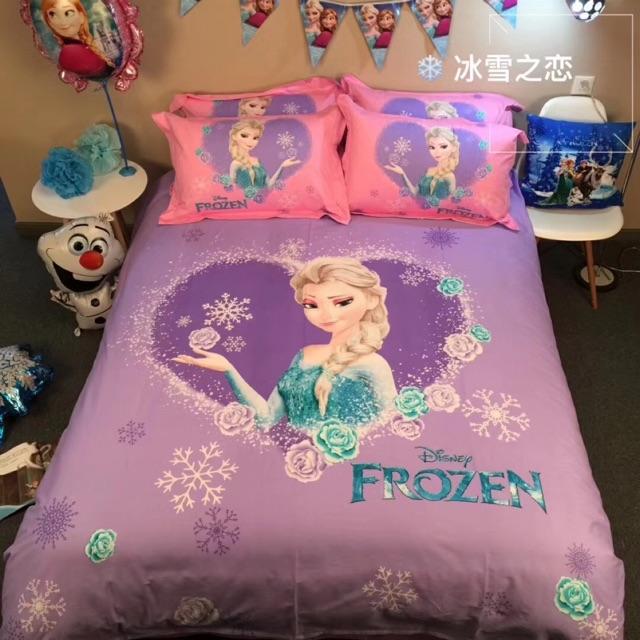 Set Cotton 3D Disney Hàng Nhập Khẩu Cao Cấp 4 Món Hình Công Chúa