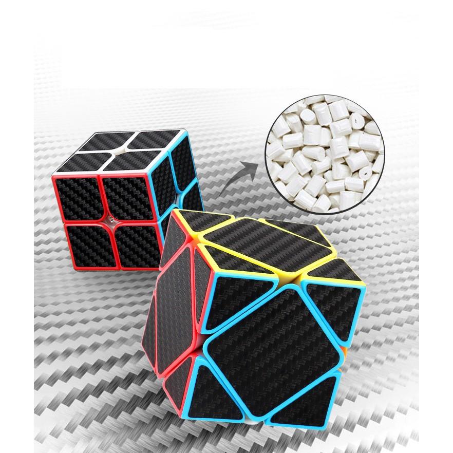 Khối Rubik Carbon Biến Thể Skewb - Rubic Ma Thuật Các Bon Biến Dạng - Ru Bíc Cacbon MoYu Meilong - Rubick Cac Bon Đẹp