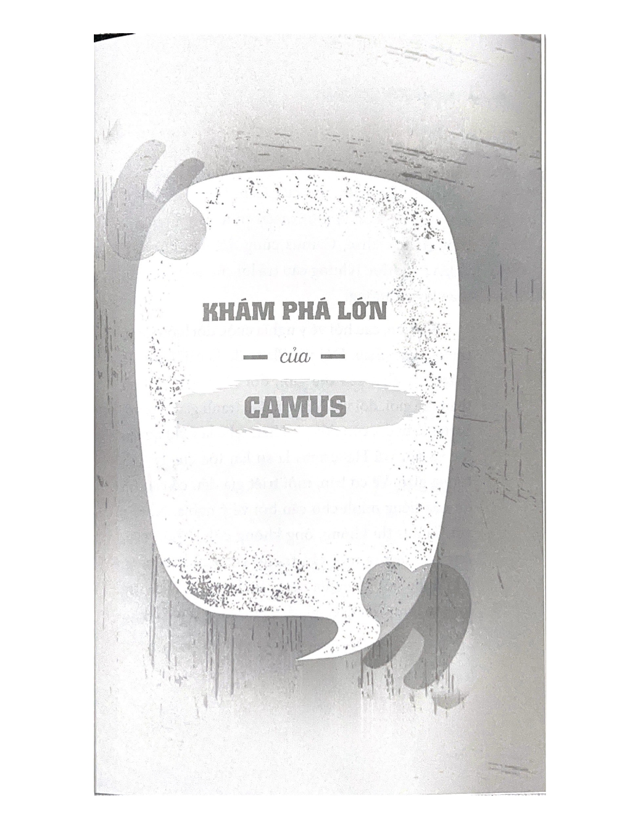 Những Nhà Tư Tưởng Lớn - Camus Trong 60 Phút - Vanlangbooks
