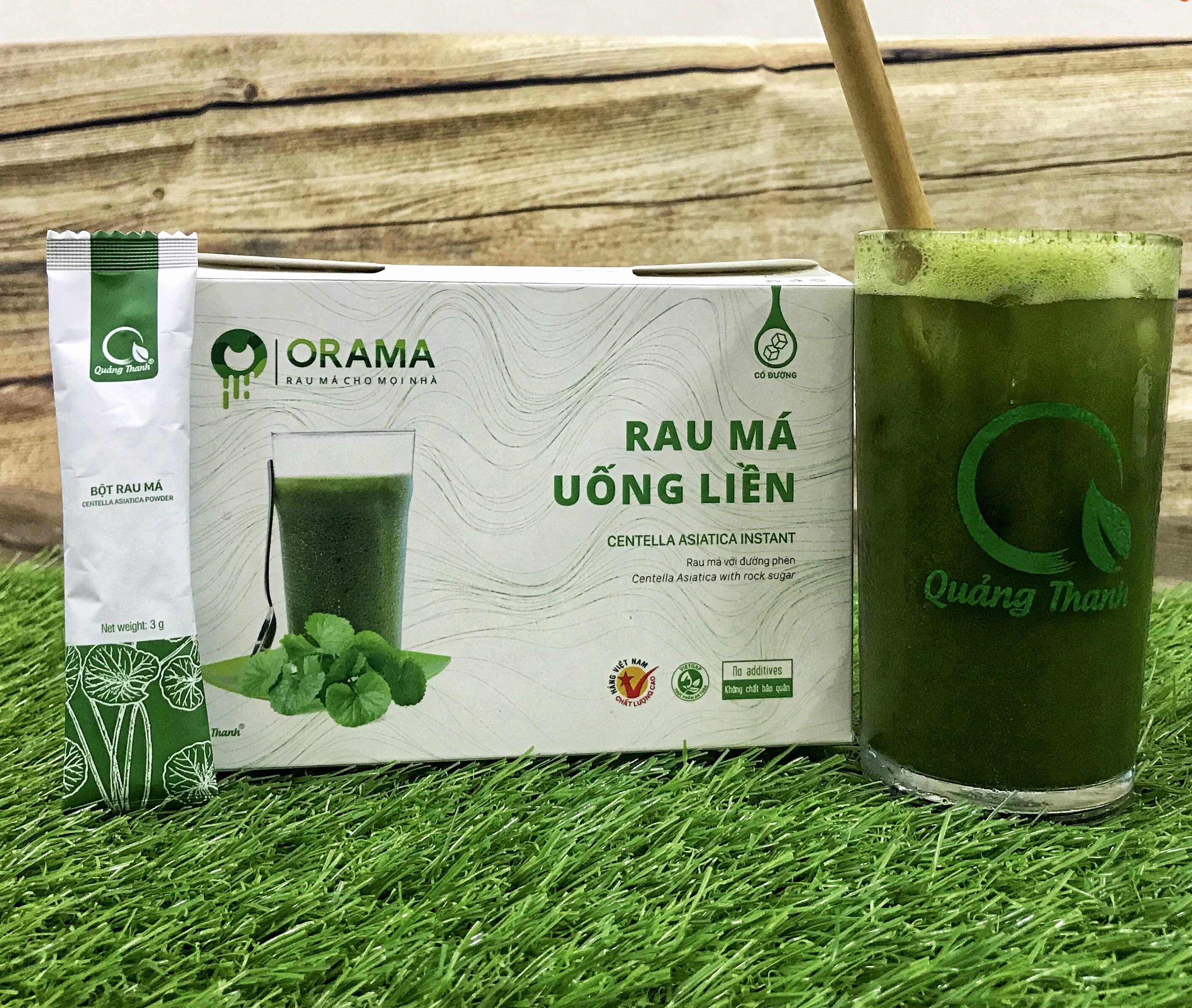 ORAMA - Rau Má uống liền Quảng Thanh, thức uống tốt cho sức khỏe, tiện dụng và đảm bảo an toàn