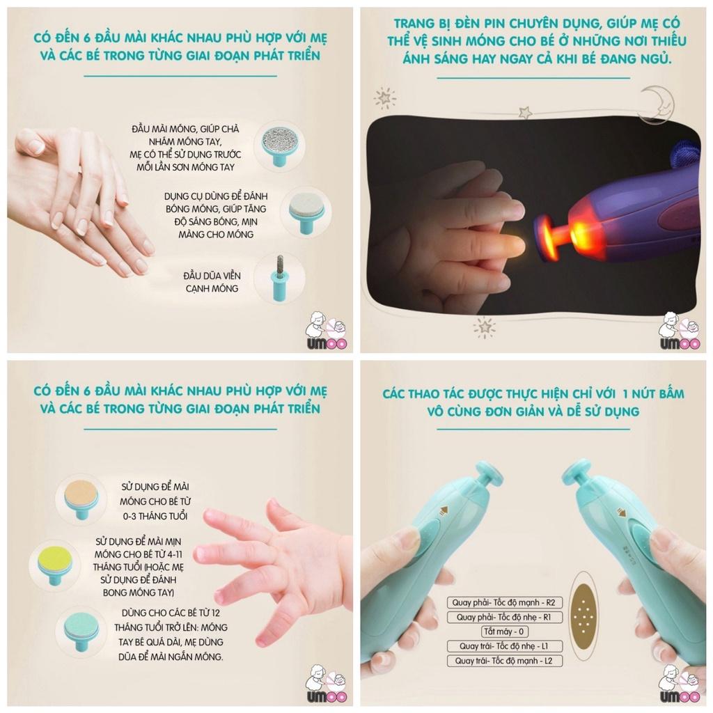 Máy mài dũa móng tay bằng điện an toàn cho mẹ và bé loại tốt siêu êm không gây đau