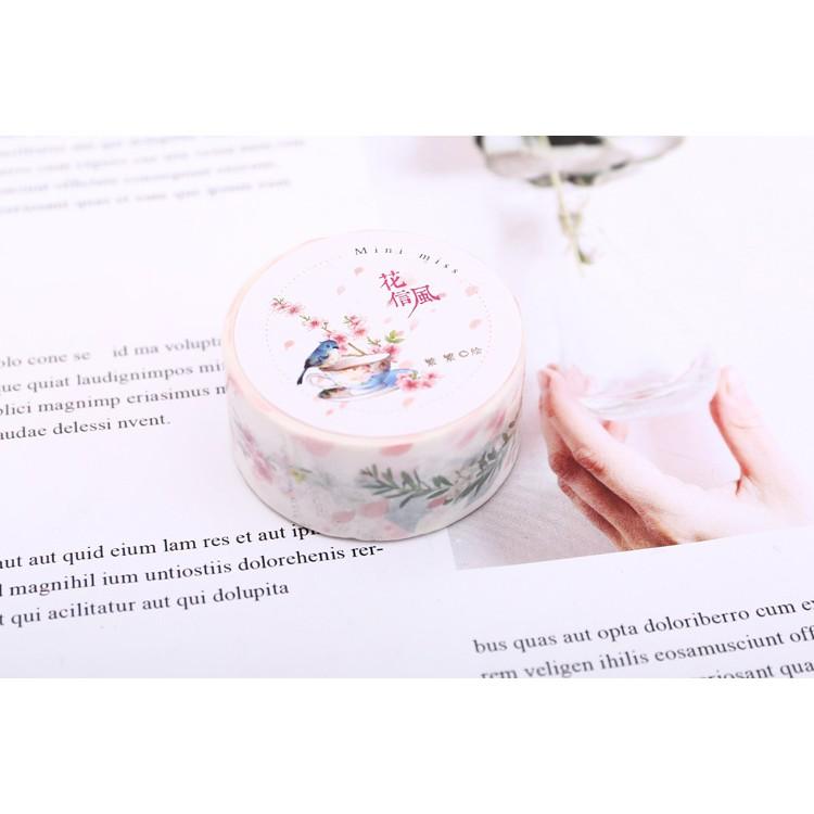 Băng keo trang trí - Washi tape mini miss ( trang trí sổ tay - sổ planner )