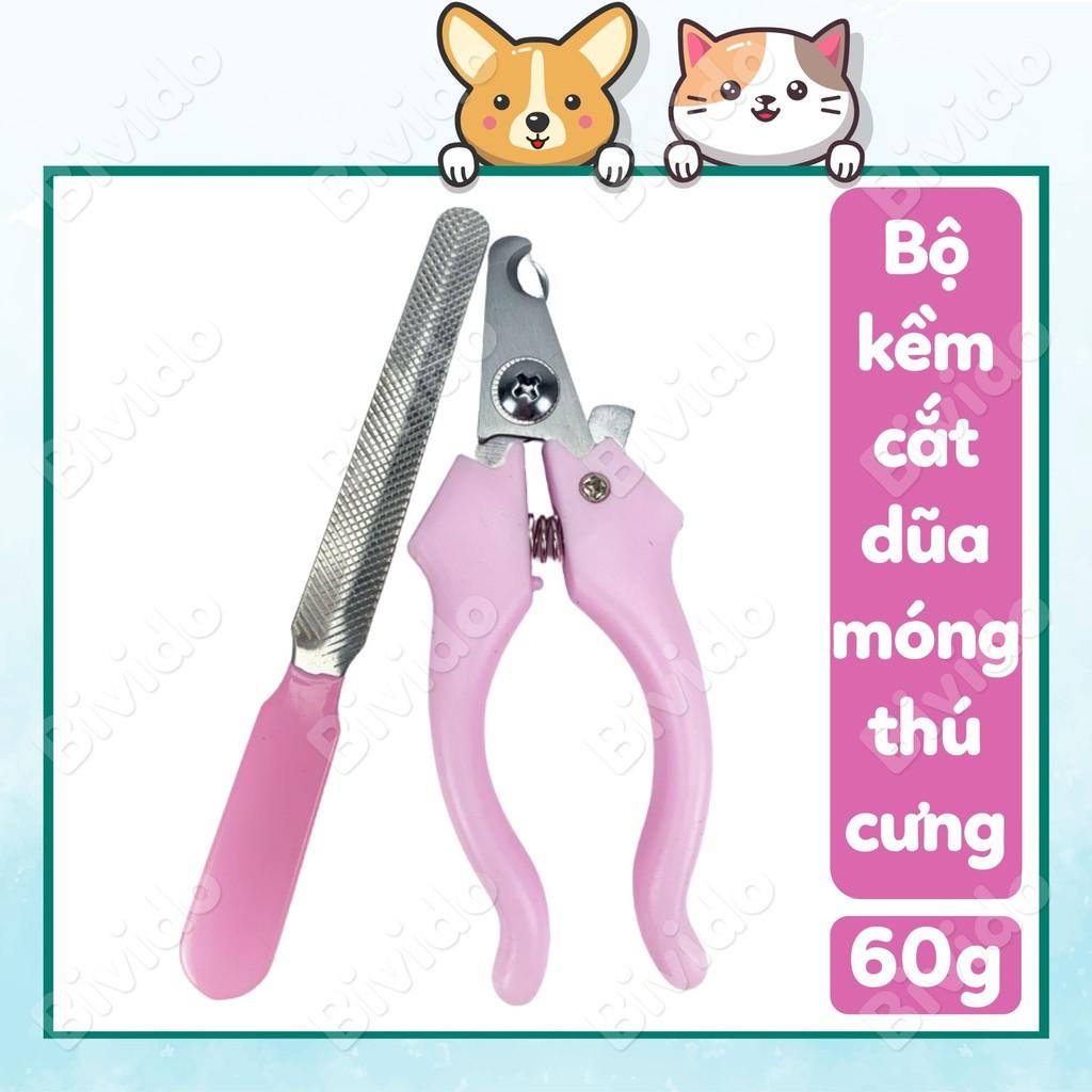 Bộ kềm cắt và dũa móng cho thú cưng chó mèo 60g - Bivido Pet Shop