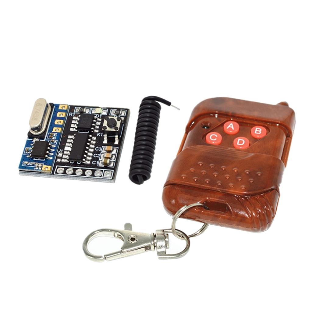 4 Channel RF Switch Wireless Remote Control Receiver with Transmitter