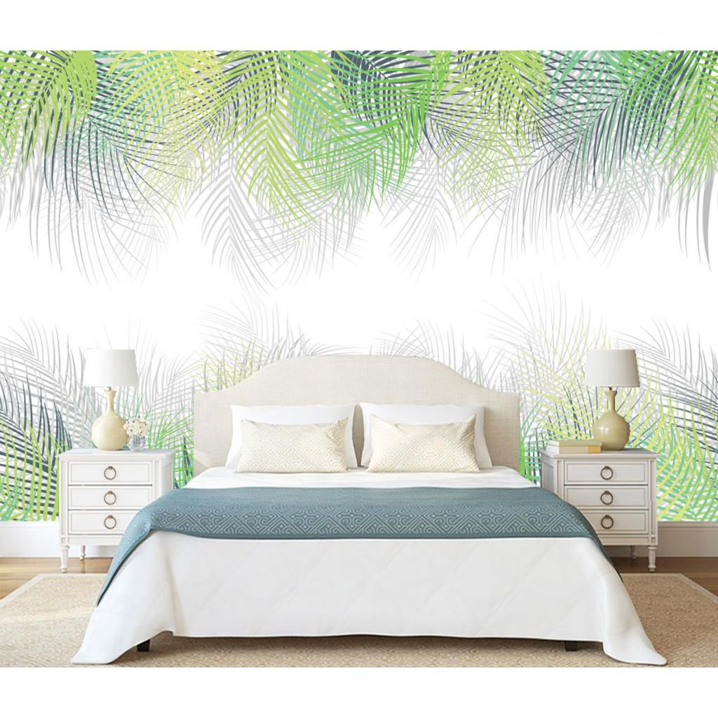 Tranh dán tường canvas hình lá dừa ADH2632