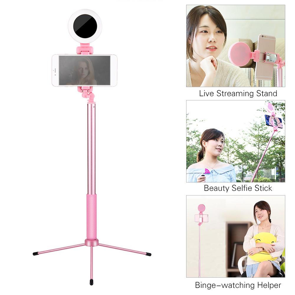 Bộ giá đỡ chụp ảnh tự sướng chân dung phát trực tiếp 1,7 mét với gậy chụp ảnh tự sướng bằng hợp kim nhôm