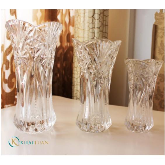 Bình lọ hoa thủy tinh tổ ong 30cm