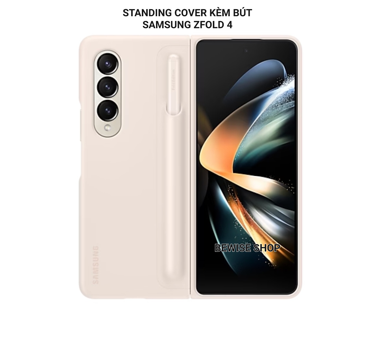 Ốp Lưng Dạng Đứng Kèm Bút Spen Samsung Galaxy Z Fold4 - Standing Cover With Pen EF-OF93 - Hàng Chính Hãng