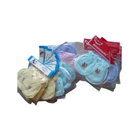 Combo 5 bộ bao tay chân cho bé sơ sinh - giao màu ngẫu nhiên.