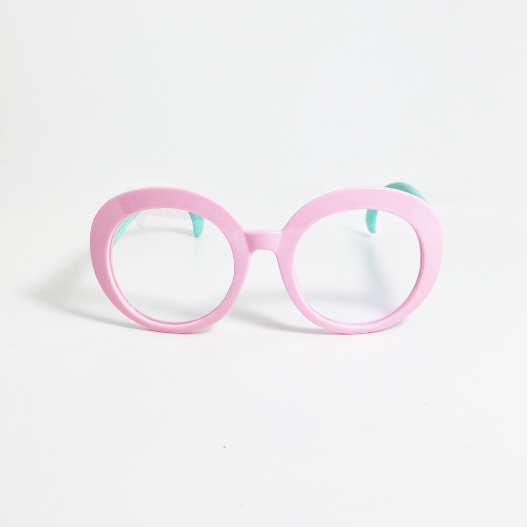 Kính mát trẻ em gọng nhựa dẻo, kiểu kính giả cận siêu đáng yêu, tròng chống tia UV dành cho bé từ 2 đến 6 tuổi Jun Secret BE1191