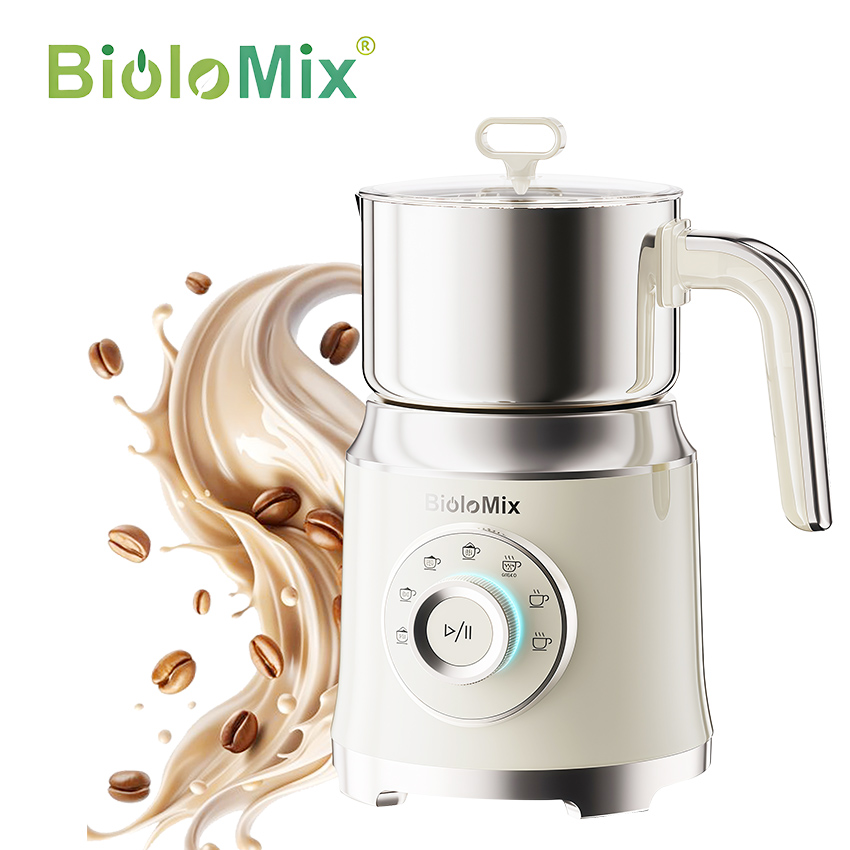 Máy tạo bọt sữa đa năng chuyên nghiệp 7 trong 1. Thương hiệu Mỹ cao cấp Biolomix - BMF201. Hàng chính hãng