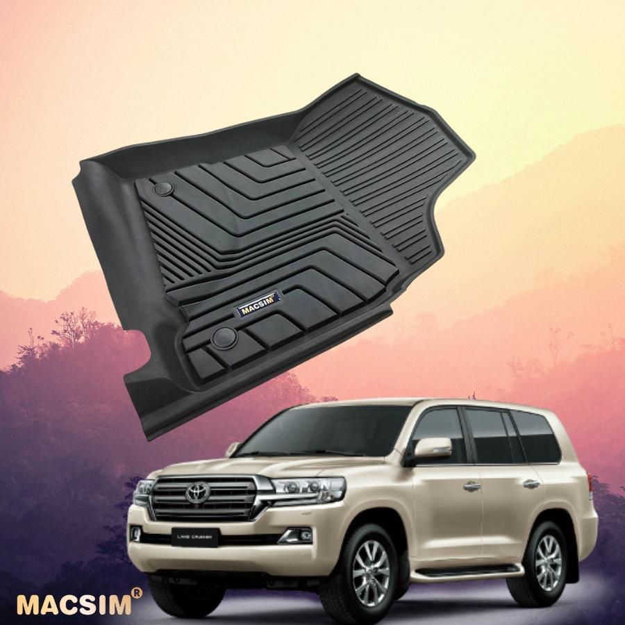 Thảm lót sàn xe ô tô TOYOTA LAND CRUISER 2009- đến nay Nhãn hiệu Macsim chất liệu nhựa TPE đúc khuôn cao cấp 2 hàng ghế
