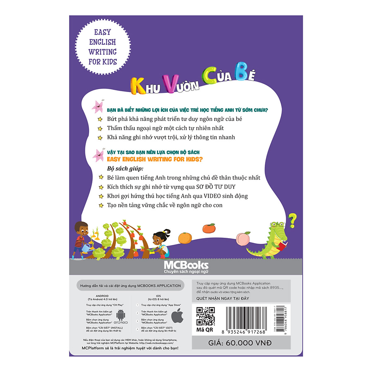 Easy English Writing For Kids - Khu Vườn Của Bé – MinhAnBooks