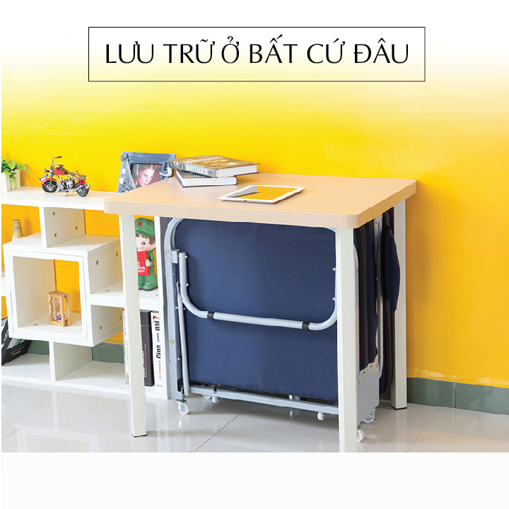 Giường Ngủ Văn Phòng Gấp Gọn Thông Minh - Giường Xếp Đa Năng - Giường gấp sinh viên bệnh viện đa năng khung thép