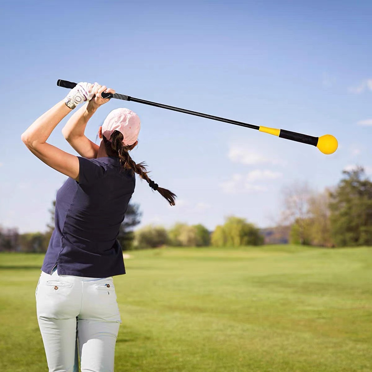 Gậy tập swing golf cán dẻo tay nắm kỹ thuật hỗ trợ tập thể lực swing hiệu quả GT008