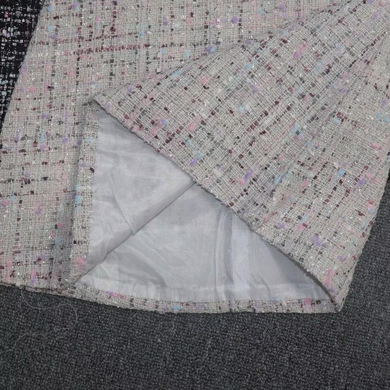 Chân váy chữ A dạ tweed lấp lánh sành điệu cho nữ