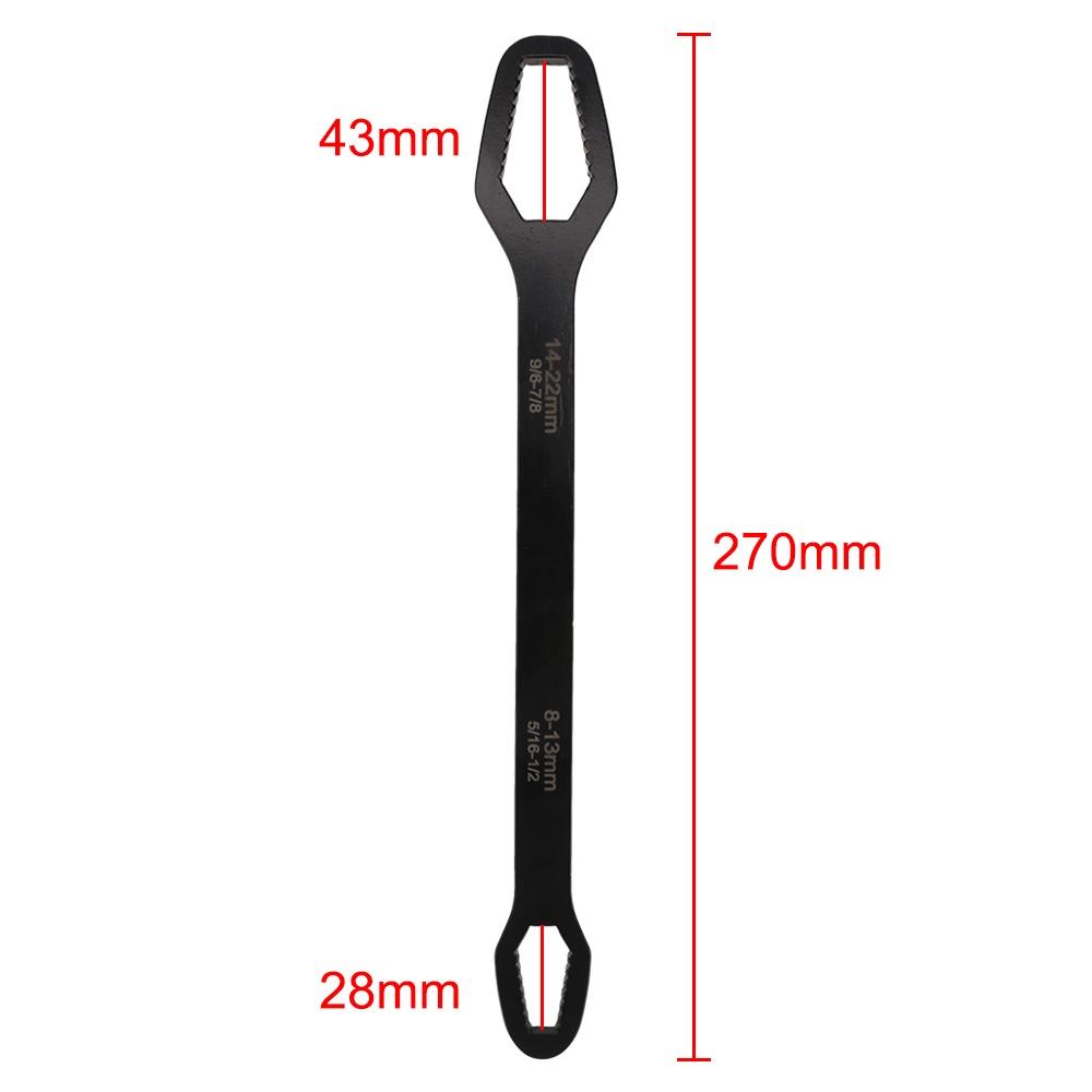 Cờ Lê Sửa Chữa Xe Đạp / Xe Máy / Xe Hơi Bằng Thép Không Gỉ Có Thể Điều Chỉnh 45 # 8-22mm