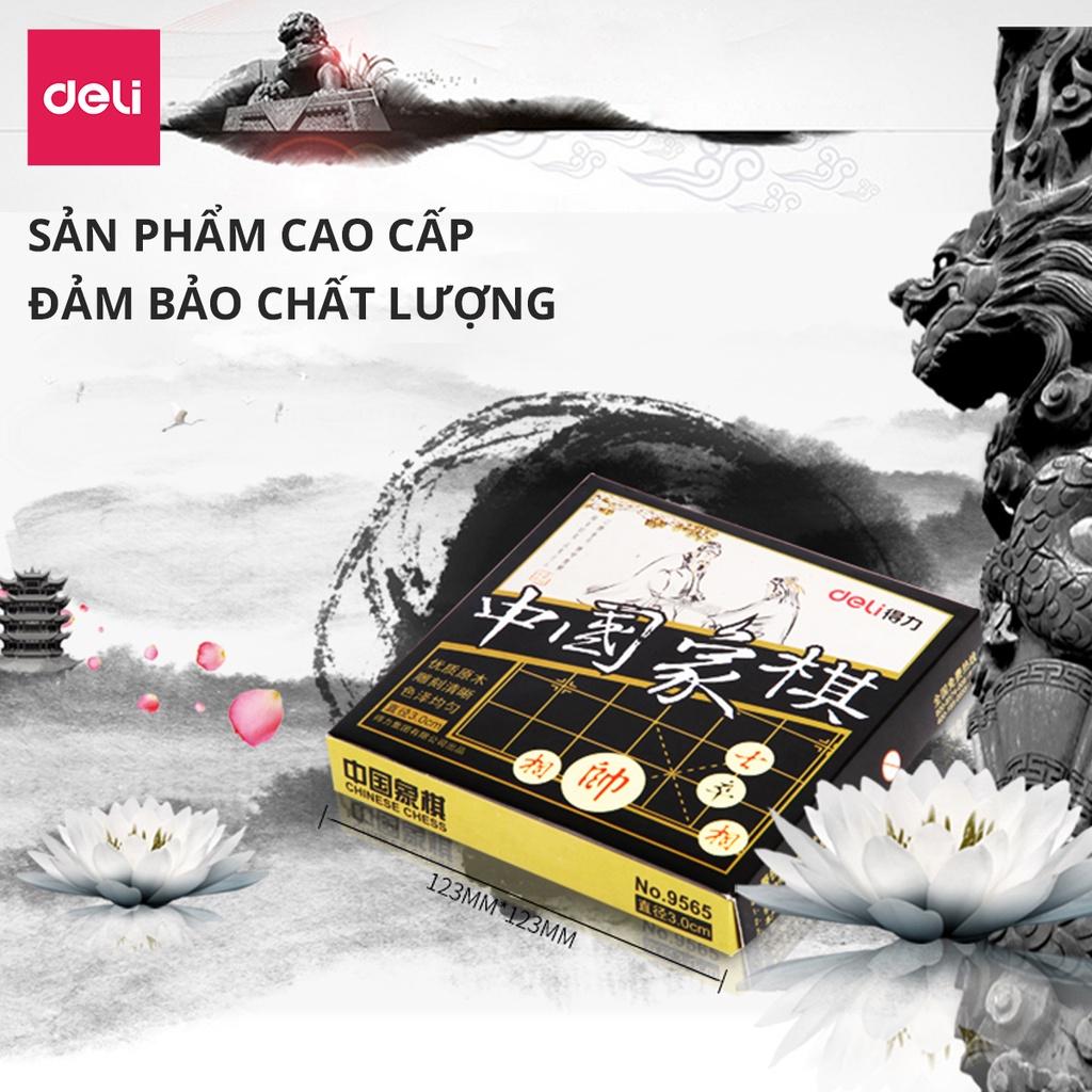 Bàn cờ tướng Deli bằng giấy kèm quân cờ nhựa giúp phát triển trí tuệ - 9565