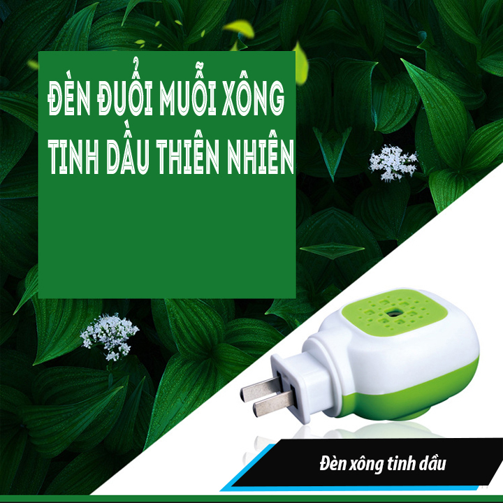 Bộ đèn xông tinh dầu đuổi muỗi và côn trùng Hương Thảo Mộc