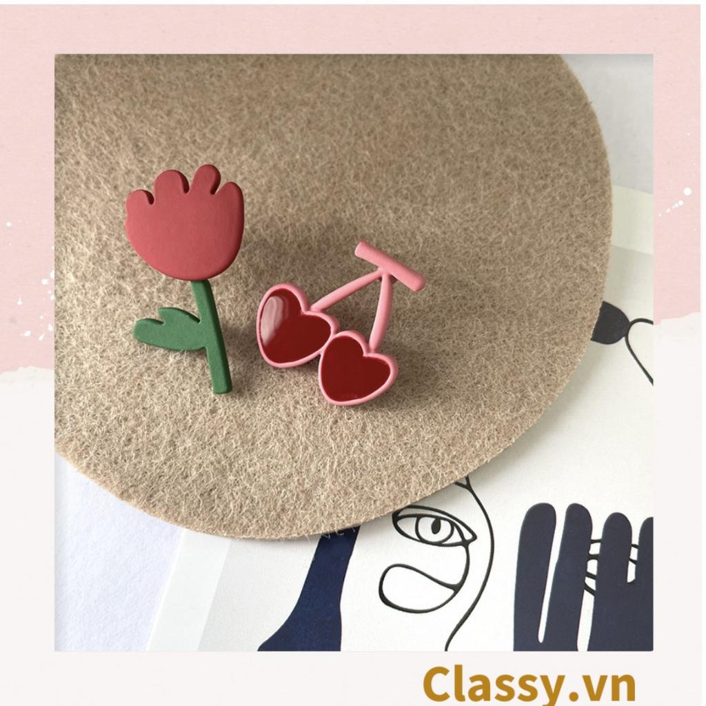 Kẹp tóc càng cua kiểu Metalic đính giả đá nhiều màu, phong cách Hàn Quốc trẻ trung hiện đại PK1132