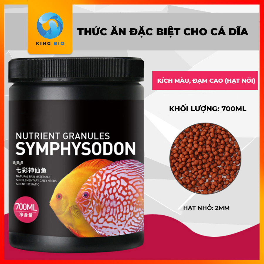 Cám cho cá Dĩa - thức ăn dinh dưỡng giàu đạm, Vitamin và hỗ trợ lên màu cho Cá Dĩa