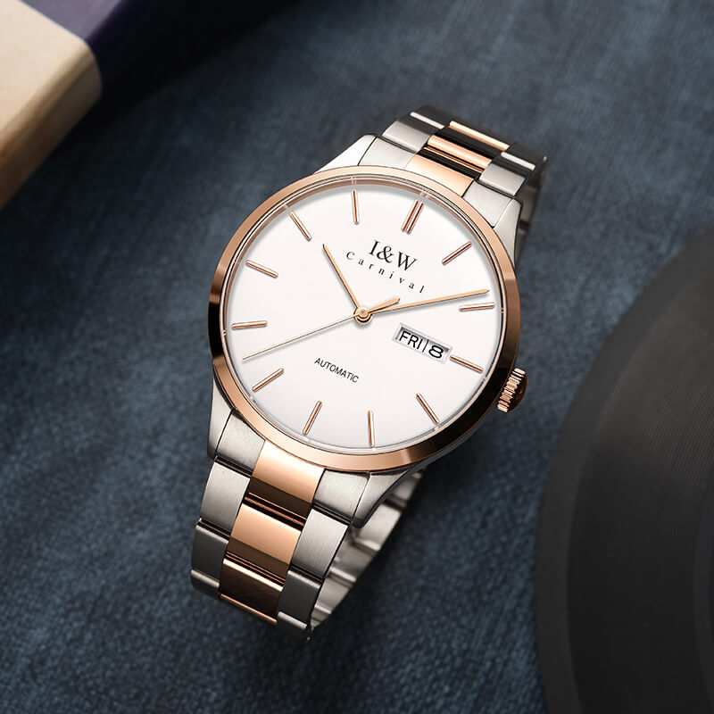 Đồng hồ nam chính hãng IW CARNIVAL IW530G-1 Kính sapphire ,chống xước ,Chống nước 30m ,Bh 24 tháng,Máy cơ(Automatic),dây thép không gỉ 316L